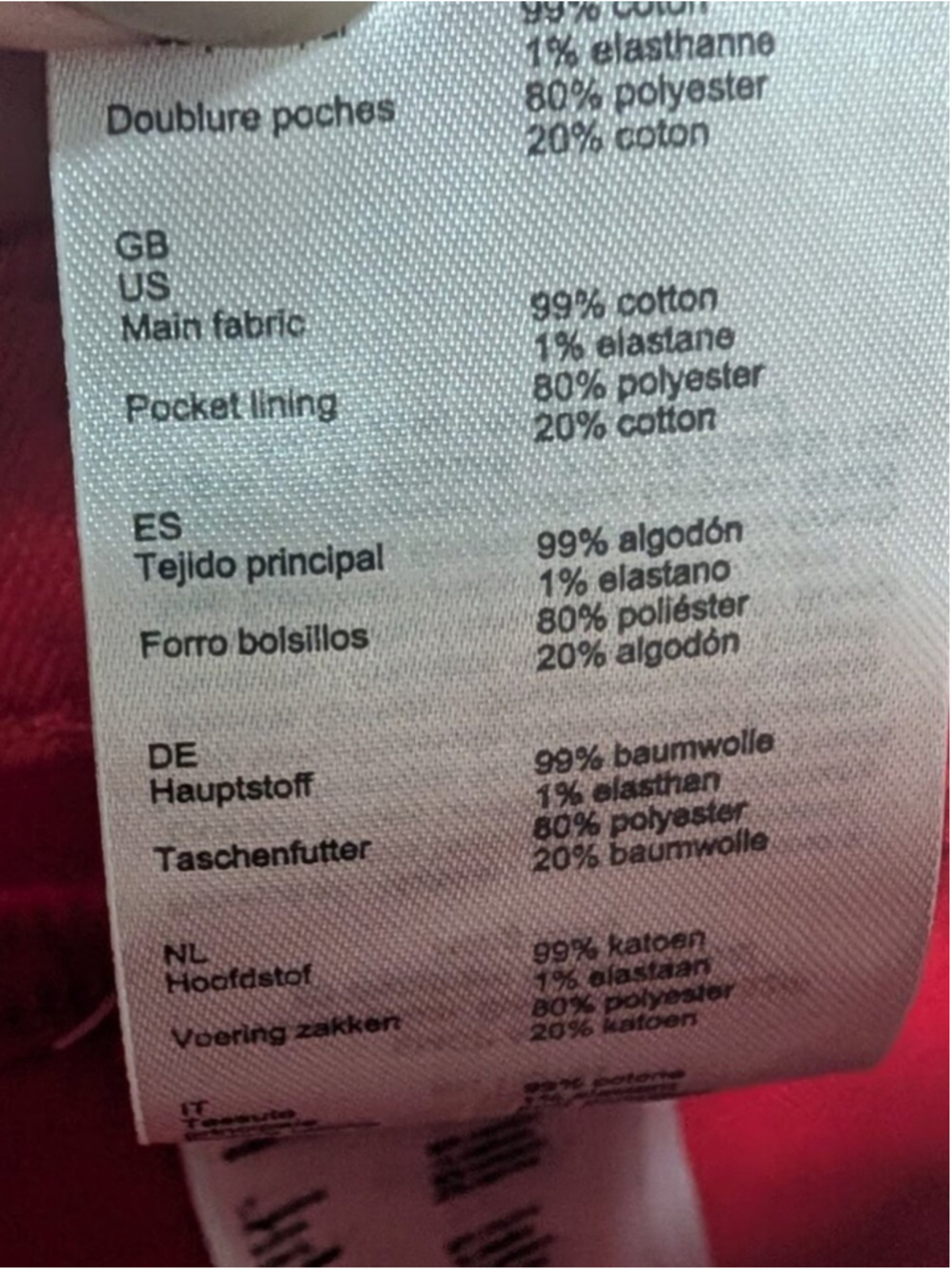 Maje | Pamier Rouge High Rise Wide Leg Jeans In Red - Picture 11 of 12